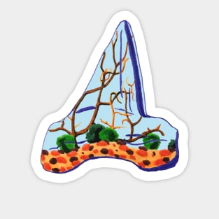 Shark Tooth Terrarium 10 Sticker